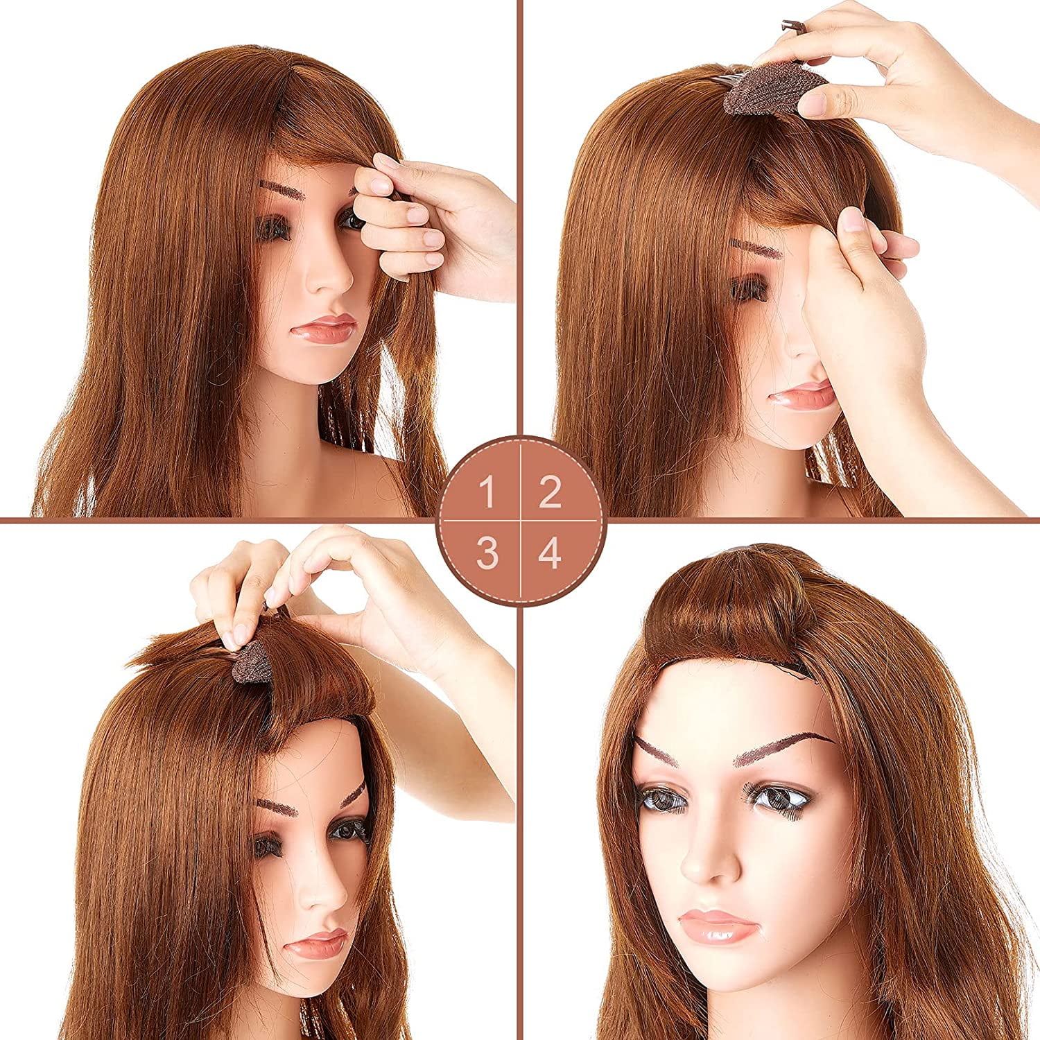 4 Pieces Puff Hair Head Cushion Invisible Fluffy Hair Pad Sponge Clip Front Hair Base Comb Bun Bump Up Volume Hair Base Invisible Fluffy Styling Insert Increase Hair Pad for Women Girls | 4 Pieces Puff Hair Head Cushion Invisible Fluffy Hair Pad Sponge Clip Front Hair Base Comb Bun Bump Up Volume Hair Base Invisible Fluffy Styling Insert Increase Hair Pad for Women Girls |
