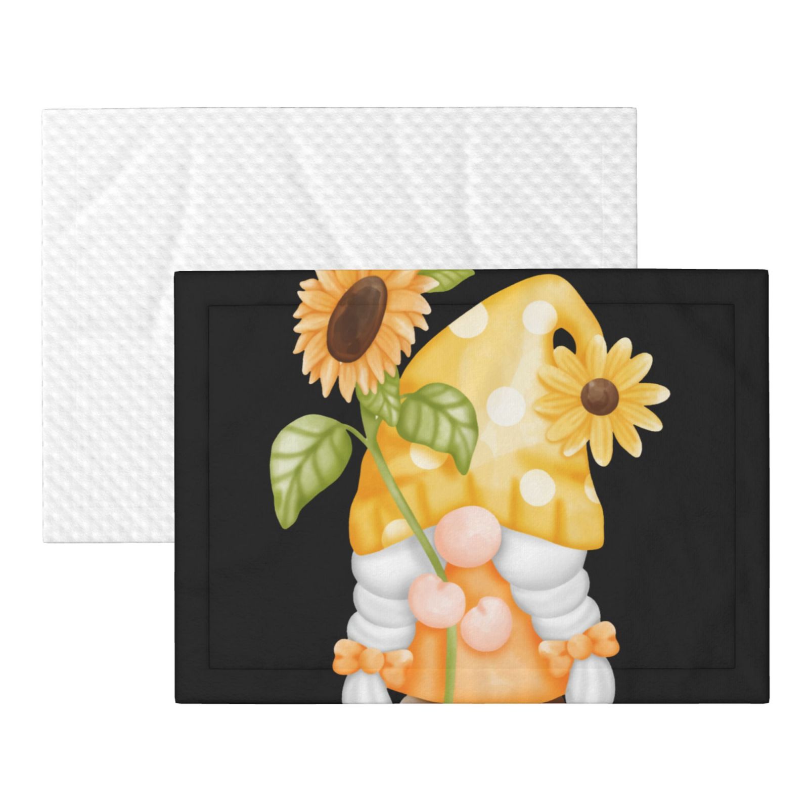 Naloa Sunflower Gnomes 3 Dog Blanket, 3 Sizes Cat Blanket for Indoor Cats Large Medium Small Dog Gifts-Large