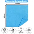 thumbnail image 3 of Paños de Limpieza de Microfibra, Toallas de Microfibra Multiusos, Súper Absorbente y Reutilizables, Trapos de Limpieza para El Hogar, Cocina, Coches, 3 of 4