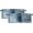 Navy Blue, variant on Beige Grey Kitchen Curtains Abstract Art Valances for Windows Blackout Window Treatment Valances Rod Pocket Curtain Valance for Bathroom Bedroom Living Room Cafe,52 X 18 Inch,2 Panel