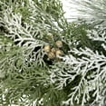 thumbnail image 4 of Northlight Real Touch™ Cedar and White Pine Artificial Christmas Wreath - 30" - Unlit, 4 of 9