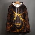 thumbnail image 5 of LAOLIUSN Lion Hoodie Animal 3D Pattern Sweatshirt Hooded Pullover with Pocket S-4XL, 5 of 7