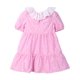 thumbnail image 2 of Vestido Beebay con cuello con volantes estampado rosa, 2 años, 2 of 5