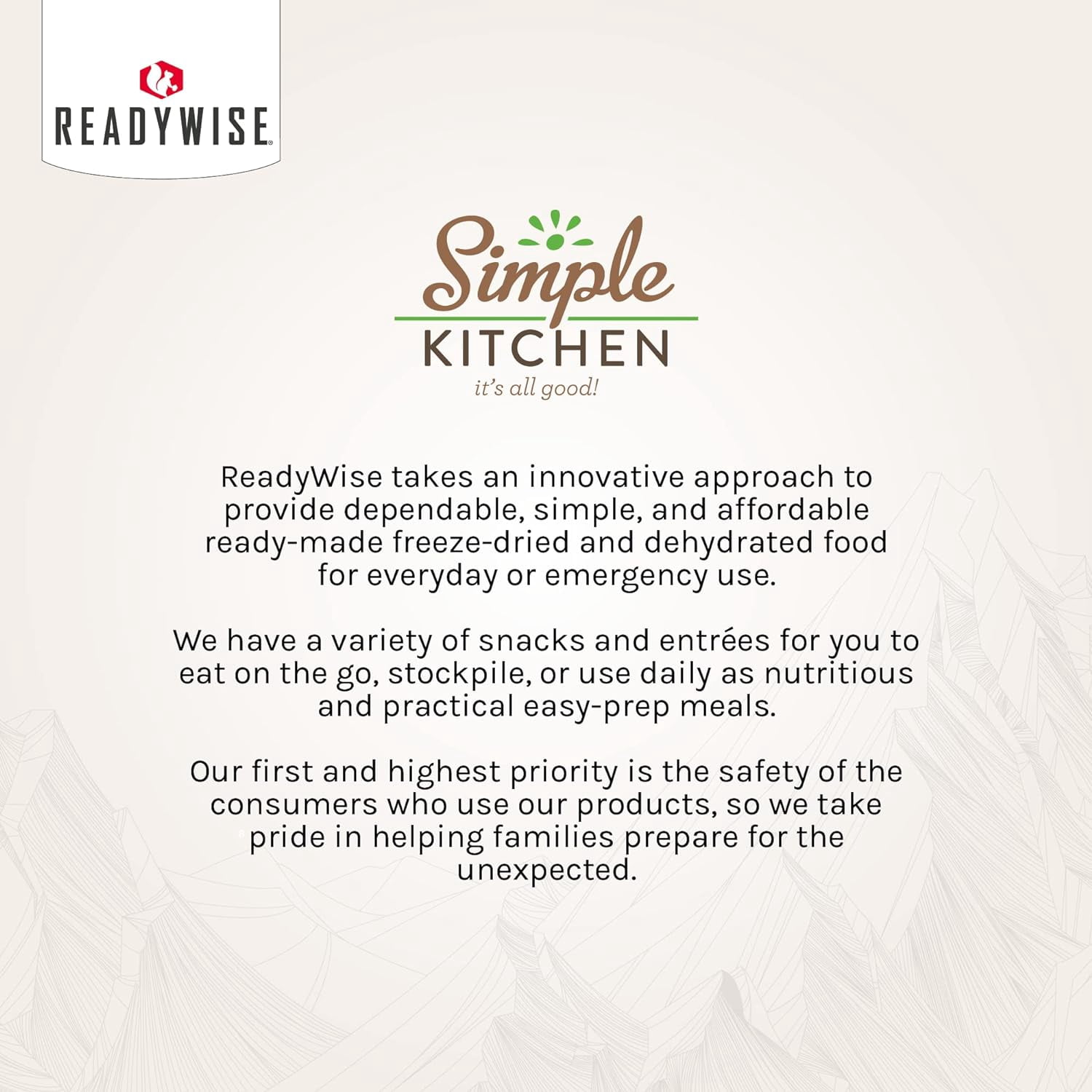 ReadyWise Simple Kitchen Restaurant Quality Soup Mix|Garden Vegetable Soup Mix 16 Servings per Pouch|Professional Series|Food Service,Emergency Food Storage,Caterers,Vegetarian & Gluten-Free,Pack of 4