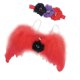 thumbnail image 1 of lindo bebé diadema alas de ángel flores Baby Shower cumpleaños pastel foto accesorios decoración rojo BLESIY Decoraciones de diadema para niños, 1 of 5