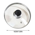 thumbnail image 2 of romoty Tempered Glass Pot Lid Replacement, Clear 7.09 Inch (18cm) Cookware Lid Cover with Steam Vent for Frying Pans Stock Pots, 2 of 9