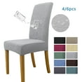 thumbnail image 7 of 100%Waterproof Chair Covers for Dining Room, Stretch Jacquard Dining Chair Slipcovers Removable Washable Chair Protector for Kitchen, Hotel, Restaurant, 7 of 7