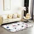 thumbnail image 2 of Ice Hockey Area Rug 4'x5' Ice Sports Games Rugs Mat for Hockey Player Living Room Bedroom Decorative Puck Hockey Winter Sports Carpet Non Slip Area Runner Rug, 2 of 7