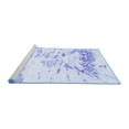 thumbnail image 2 of Ahgly Company Machine Washable Indoor Rectangle Solid Blue Modern Area Rugs, 4' x 6', 2 of 4