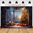 thumbnail image 2 of 210X150cm Christmas Background Cloth Christmas Tree Snowflake Party Decoration Children Photography Background Cloth,F, 2 of 5