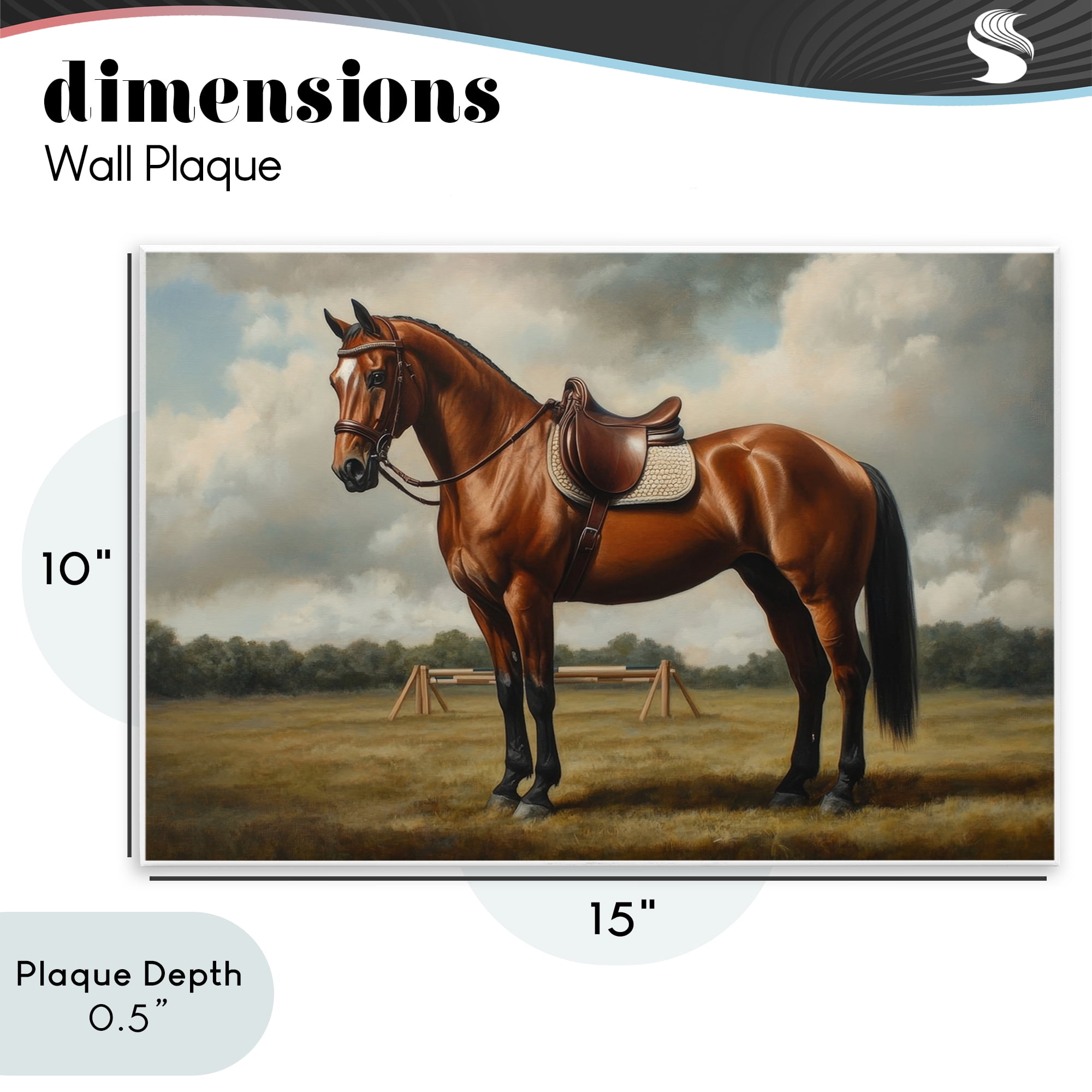 Stupell Industries Red Mare in Pastoral Landscape Wall Plaque Art, design by Petal Prints Design