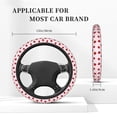 thumbnail image 5 of Balery Strawberry print Steering Wheel Covers Elastic Skidproof Steering Wheel Protective Cover Case for Men Women Universal 15 Inches Cars Accessories, 5 of 8