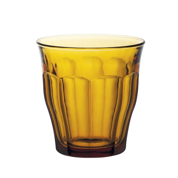 Duralex Picardie Amber Glass Tumblers 250ml, Set of 4