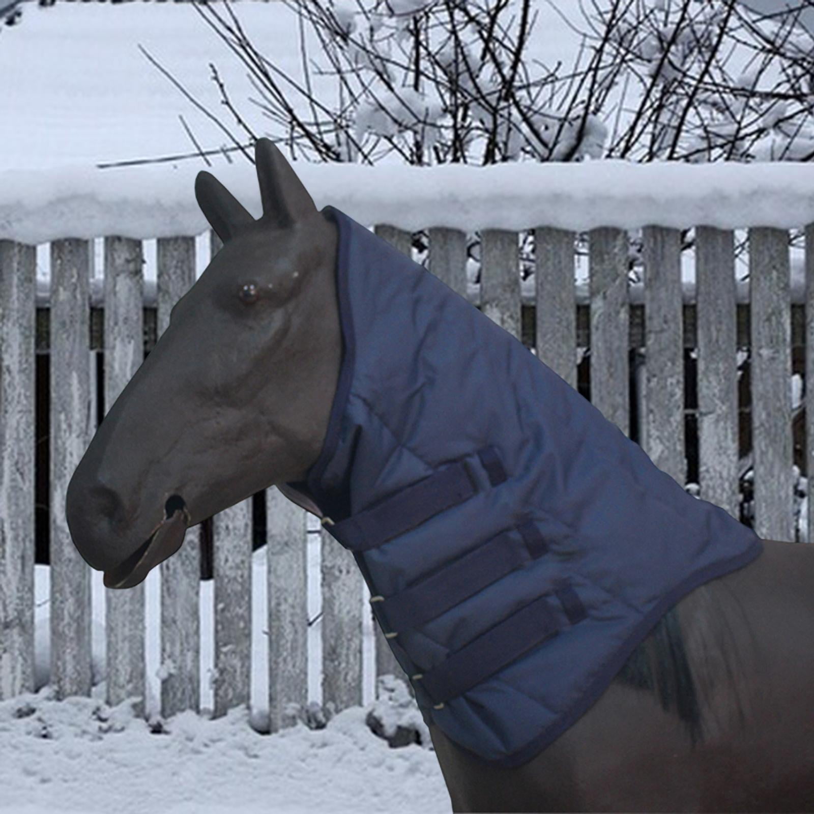 GARENDE Horse Neck Cover 600D Oxford Cloth Warm Equestrian Accessory Neck Protection Blue