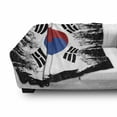 thumbnail image 2 of Korean Flag Soft Flannel Fleece Throw Blanket, Illustration of Country, Cozy Plush for Indoor and Outdoor Use, 50" x 70", Khaki Caramel, by Ambesonne, 2 of 5