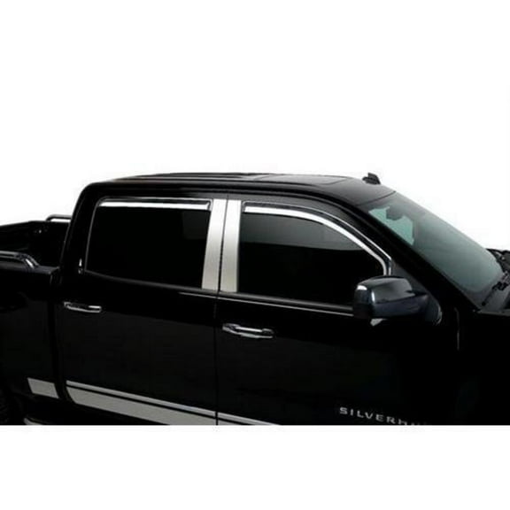 Putco Element Chrome Window Visor Tape On (Chrome) - 480240