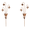 2PCS Wrought Iron Bluebells Wind Chime Stake#5, variant on 2PCS Wrought Iron Bluebells Wind Chime Stake, Metal Flower Garden Stakes, Vintage Wrought Iron Bell Wind Chime Ornament Distressed Retro Style Yard Lawn Pot Decor