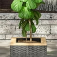 thumbnail image 3 of Homestyles Boca Raton Jardinière Extérieure en Rotin Marron, 3 of 13