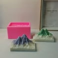 thumbnail image 6 of Milue Plaster Ornaments Resin Mold Cake Baking Mold Cake Fondant Mold Snow Mountain, 6 of 10