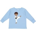 thumbnail image 3 of Inktastic African American Boy, Karate Boy, Black Belt, Kata Boys Long Sleeve Toddler T-Shirt, 3 of 5