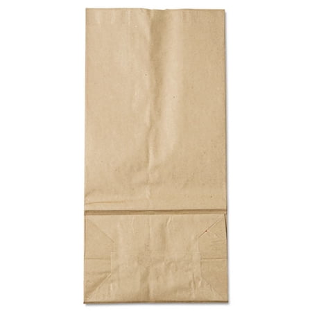 General #16 Paper Grocery Bag 35lb Kraft Standard 7 3/4 x 4 13/16 x 16 1000 bags GK16