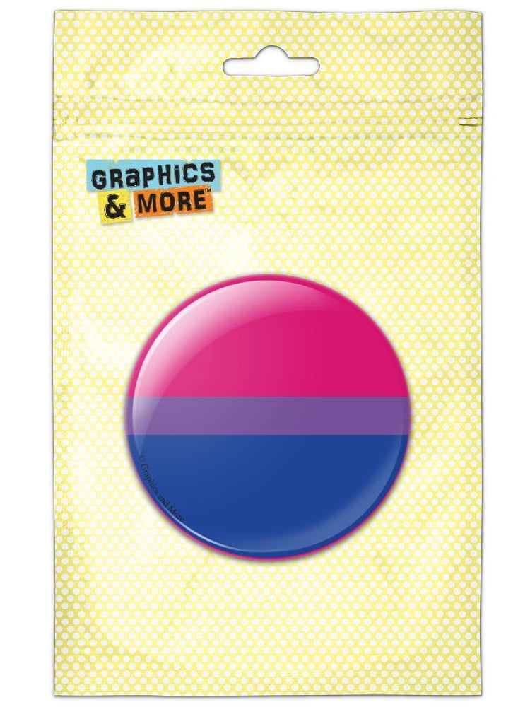 Bisexual Bisexuality Pride Flag Pink Purple Blue Pinback Button Pin Badge