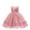Pink, variant on Bovxnpu Summer Girls Dresses, Girls Round Neck Piano Performance Floral Girl Stage Formal Gown Dress Girls Birthday Party Formal Dress