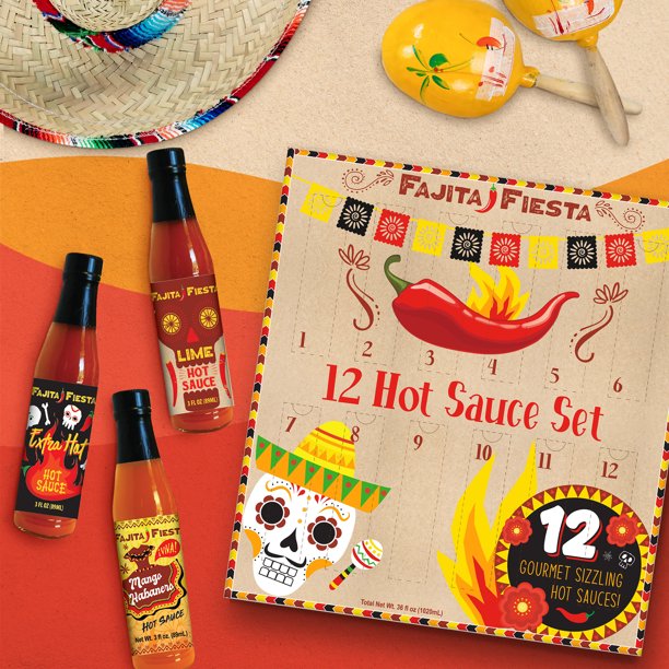 Fajita Fiesta Hot Sauce Calendar, 36 oz - Walmart.com