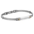 thumbnail image 2 of Pulsera de Acero Inoxidable Enso para Hombre EMB118S Acero plateado Unitalla, 2 of 3