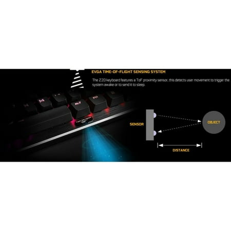 EVGA - Z20 RGB  Full-size Wired Mechanical Gaming with Optical mechanic switches Keyboard (Clicky)