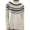 X98-Black, variant on Women's Geometric Pattern Sweater Ethnic Argyle Sweater Colorful Crew Neck Long Sleeve Pullover Jumper Tops, Size M