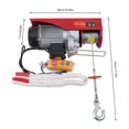 Electric Hoist Winch Portable, 110V 2200LBS Electric Winch with Handle ...