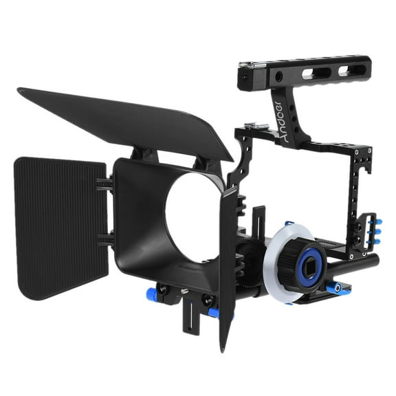Camera Cage,Video Kit Film Matte Box Handle Camera Video Kit 15mm Rod C500 Alloy Camera Mirrorless Camera Ainn Rod Mirrorless