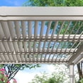 thumbnail image 4 of Vita 144"L x 144"W x 104"H Vinyl Camelot Louvered Pergola, White, VA42070, 4 of 8