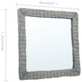 thumbnail image 2 of vidaXL Mirror 23.6"x23.6" Wicker, 287624, 2 of 4