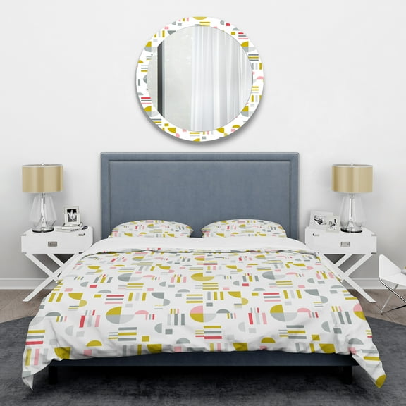 Designart 'Retro Abstract Design XVI' Mid-Century Modern Duvet Cover Set