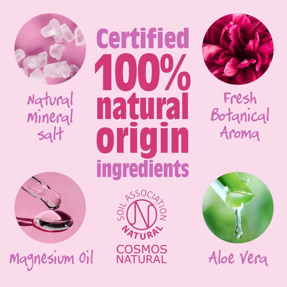 Salt of The Earth Peony Blossom Natural Deodorant Spray 100ml (Pack of 3)