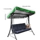 thumbnail image 4 of Toldo para silla columpio, impermeable, tela Oxford, cubierta superior, columpio para exteriores, cubierta para lluvia, verde, 164x114x15cm kenally HA005485-04, 4 of 6