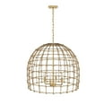thumbnail image 5 of Aiwen 4-Light Rattan Cage Chandelier Classic Minimalist Industrial Ceiling Hanging Lamp for Kitchen Dining Room, 5 of 10
