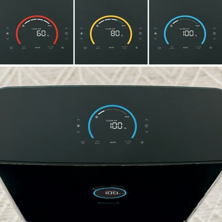 Shark - Air Purifier 6 With Anti-Allergen HEPA Filter Advanced Odor And Fumes Lock, 1,200 sq. ft., Smart Sensing Open Box
