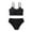 Black, variant on Yuanyu Girl Two-Piece Bikini Swimsuits Kids Tankini Bathing Suit Sport Swimwear