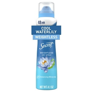 Secret Dry Spray Antiperspirant with Argan Oil, Waterlily