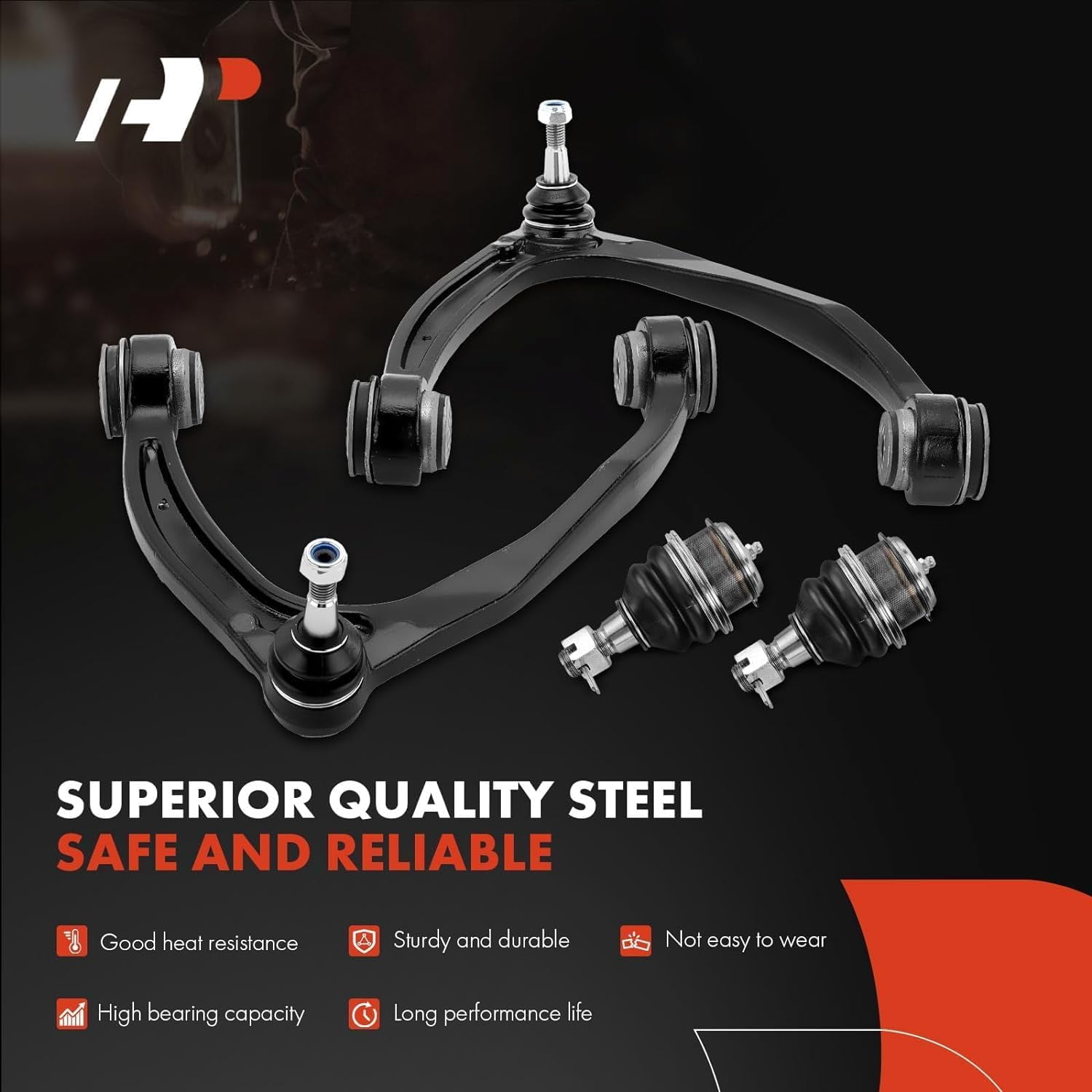 A-Premium 10Pcs Front Suspension Kit Upper Control Arm, Sway Bar Link, Tie Rod End, Ball Joint Compatible with Chevrolet Silverado 1500 Tahoe Suburban Avalanche GMC Sierra 1500 Yukon Cadillac Escalade
