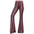 thumbnail image 2 of Daisy Del Sol High Waist Gypsy Comfy Yoga Ethnic Tribal Stretch Palazzo 70s Bell Bottom Fit to Flare Pants, 2 of 8