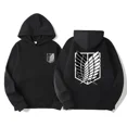 thumbnail image 3 of Sudadera con capucha de Attack on Titan para hombre, sudaderas con capucha de Anime para hombre y mujer, ropa de calle, jersey Harajuku Shingeki No Kyojin, sudaderas con capucha, 3 of 5