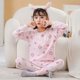 thumbnail image 1 of Pijamas de Navidad para niños, conjunto de ropa de invierno para niños y niñas, Tops con cuello redondo y pantalones largos, ropa de dormir para bebés, pijamas de gato de dibujos animados para niños, 1 of 4