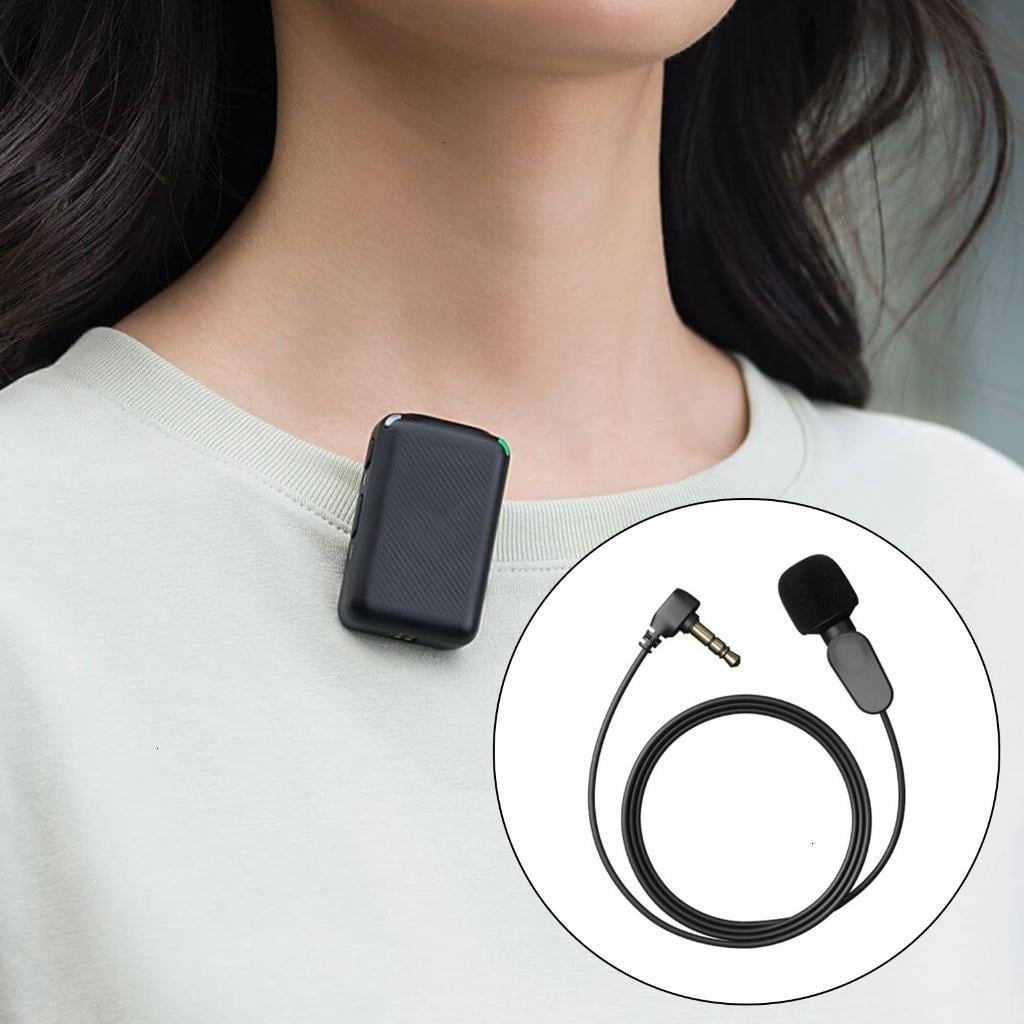 Lavalier Lapel Microphone for Mic/Mic 2 3.5mm Omnidirectional Mic for Vlog Interviews Streaming