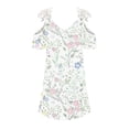 thumbnail image 5 of Fankiway Mode Femmes V-Cou Épaule Dentelle Robe Robe Pull Manches Courtes V-Cou Robe Femmes Robes Grande Taille de Dégagement Grande Taille Robes de Dégagement, 5 of 5