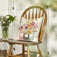 thumbnail image 2 of Sm:)e Tulips Gardenias Butterflies Floral Spring Throw Pillow Covers Set of 2,18x18 Inch, 2 of 6