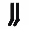 thumbnail image 4 of Yuanlong Womens Over-The-Knee Socks Sheer Solid Color Thigh High Stockings Minimalist Classic Casual Hosiery, 4 of 4